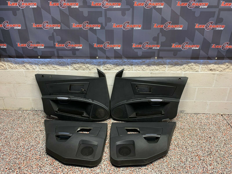2004 CADILLAC CTS-V CTS V OEM BLACK DOOR PANELS W/ WINDOW SWITCHES FRONT REAR