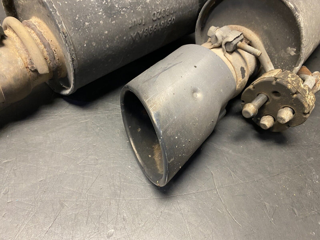 2020 DODGE CHARGER HELLCAT OEM EXHAUST MUFFLER CUTS PAIR DR PS USED **DENT**
