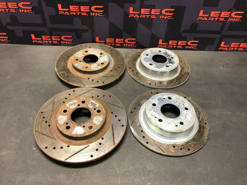 2005 ACURA TSX AFTERMARKET DRILLED SLOTTED BRAKE ROTORS