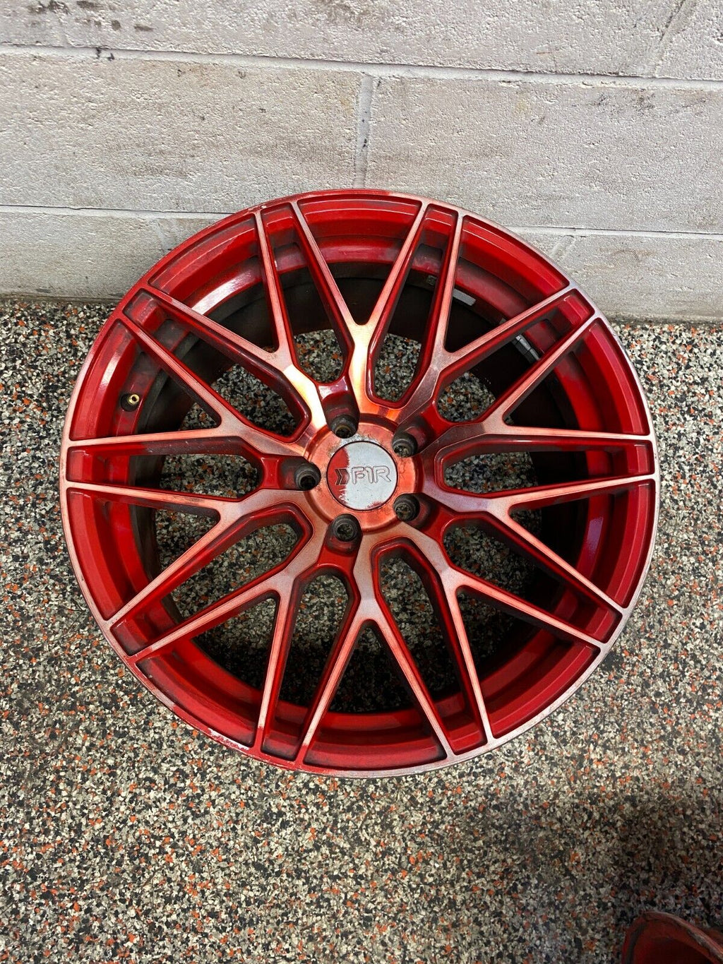 2010 CAMARO SS F1R WHEELS F103 CANDY RED 18x9.5  SET OF 4 USED