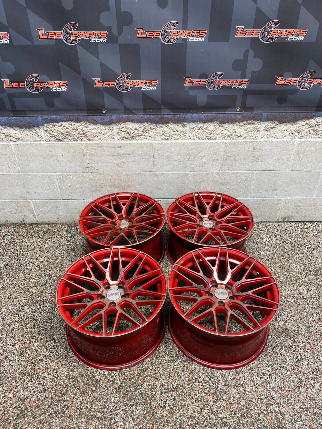 2010 CAMARO SS F1R WHEELS F103 CANDY RED 18x9.5  SET OF 4 USED