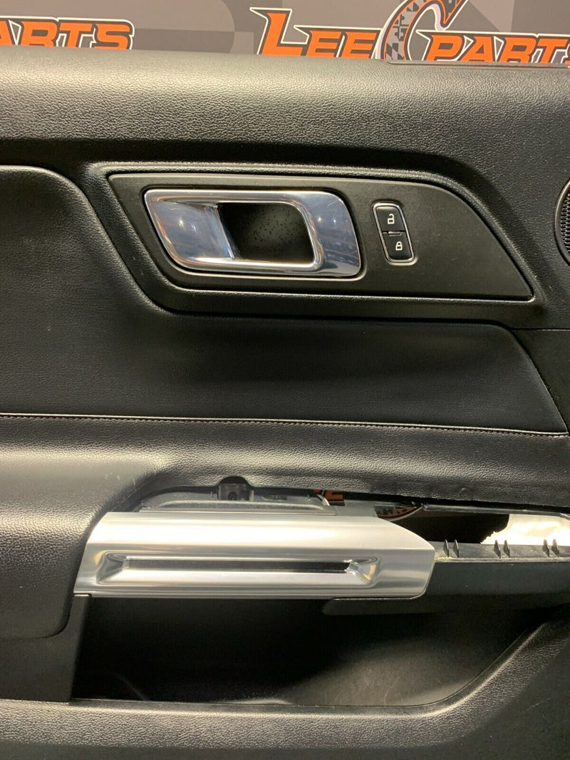 2016 FORD MUSTANG GT S550 OEM BLACK LEATHER DOOR PANELS RH LH