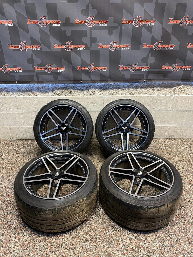 2004 Corvette C5 Z06 AFTERMARKET RIMS WHEELS SET OF 4 19x9.5/19x11 MICHELIN TIRE