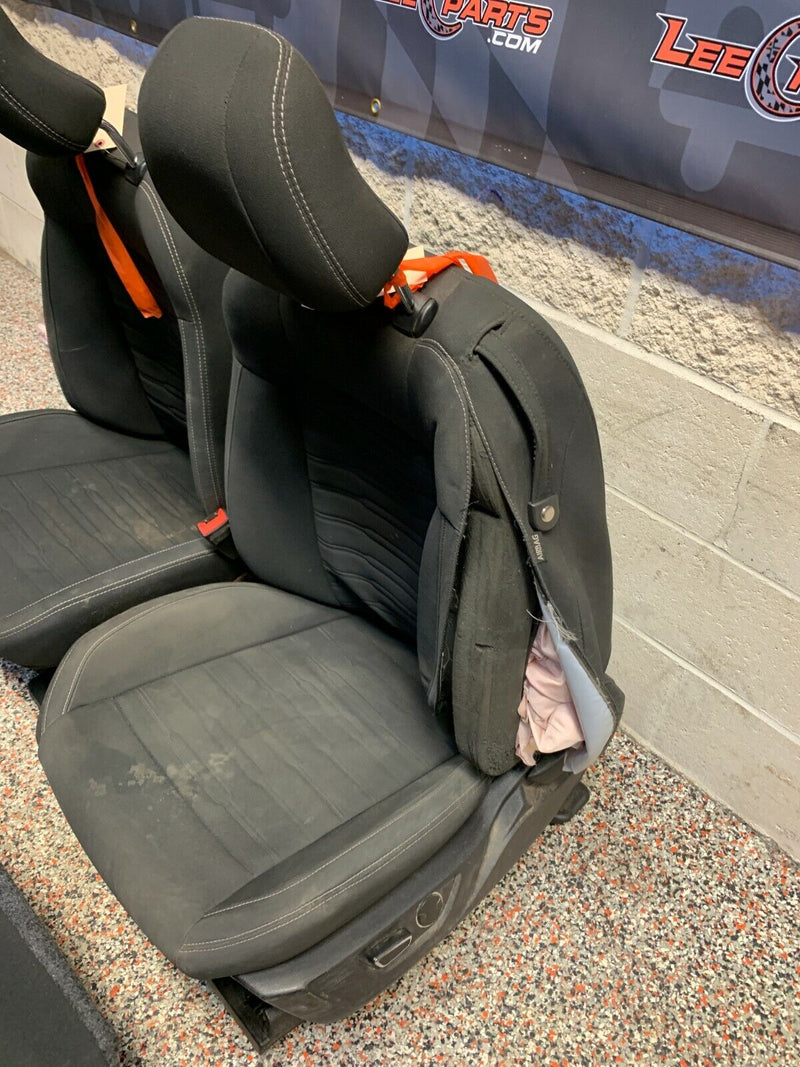 2015 FORD MUSTANG GT OEM CLOTH FRONT REAR SEATS -BLOWN BAGS- COUPE